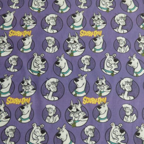 Scooby Doo lila designer pamutvászon