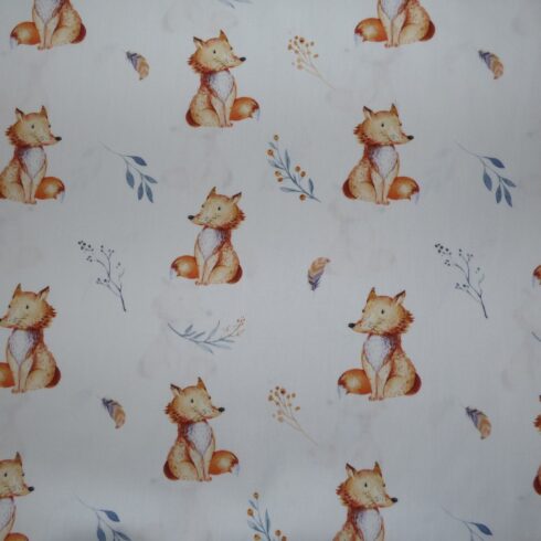 Rókás finom szövésű pamutvászon, puplin