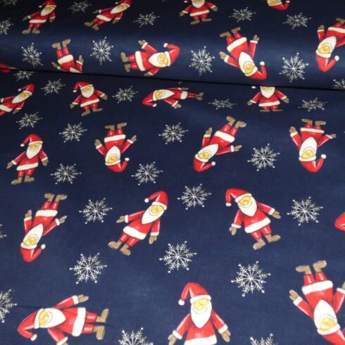 Télapós finom szövésű pamutvászon, puplin