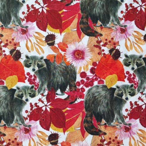 Mosómedvés finom szövésű pamutvászon, puplin