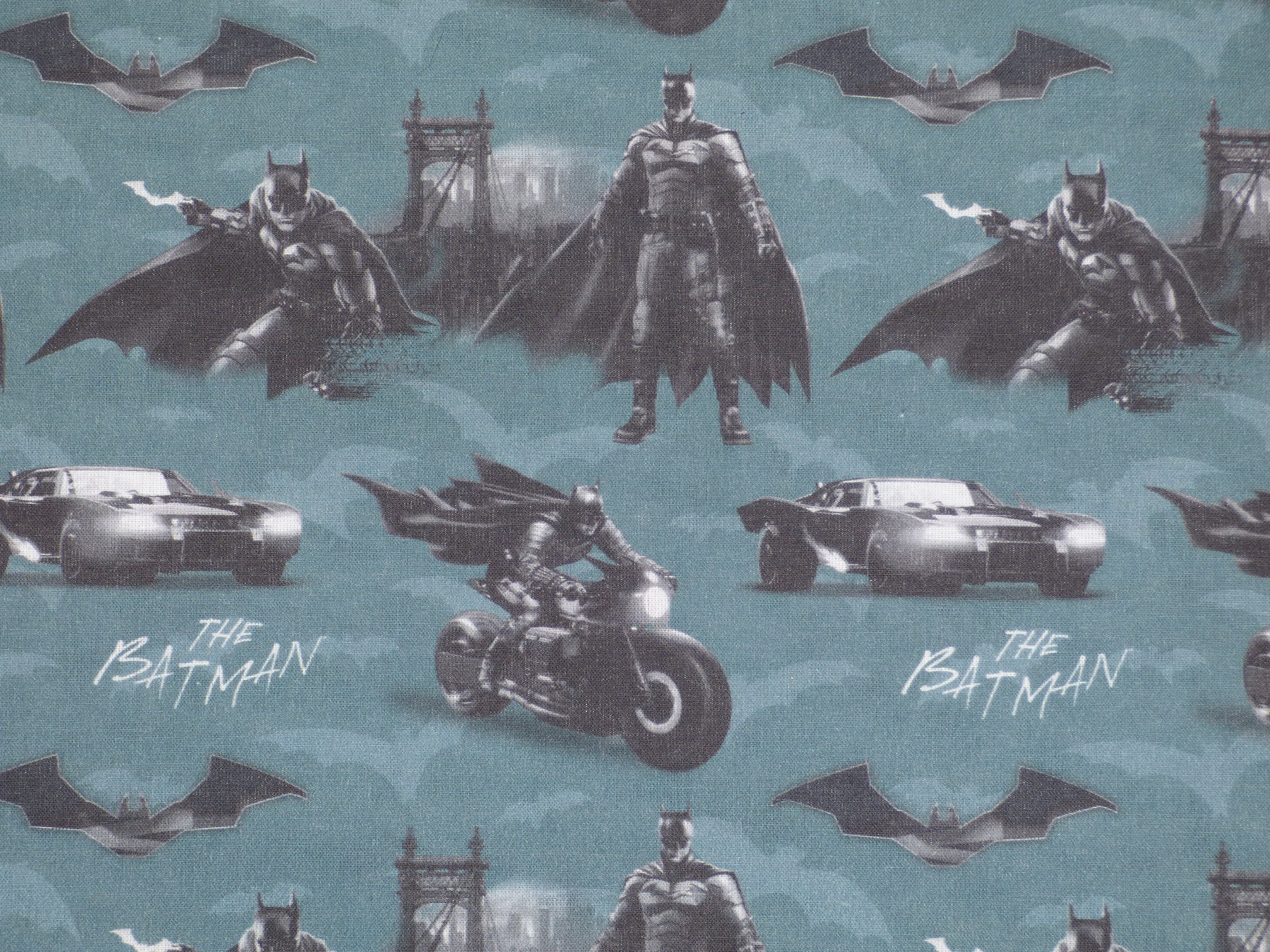 Batman designer pamutvászon acélkék alapon - Image 2