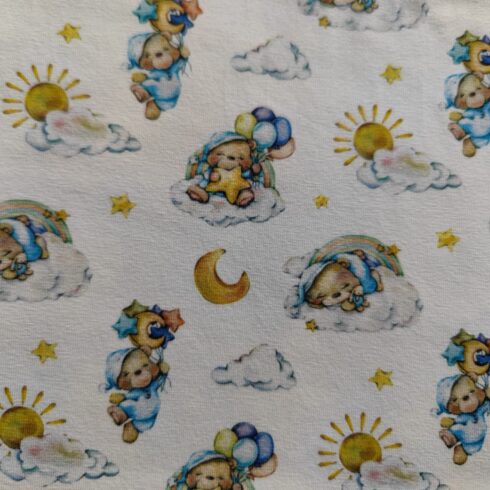 Alvó macis pamut jersey darab 90 cm