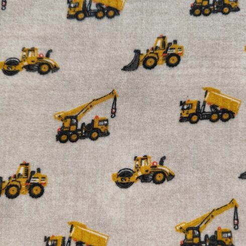 Munkagépes dupla géz bézs alapon