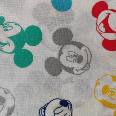 Egér fejes designer pamutvászon