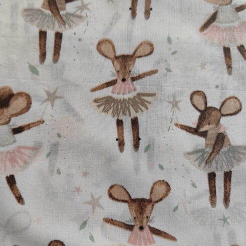 Egér balerina pamutvászon