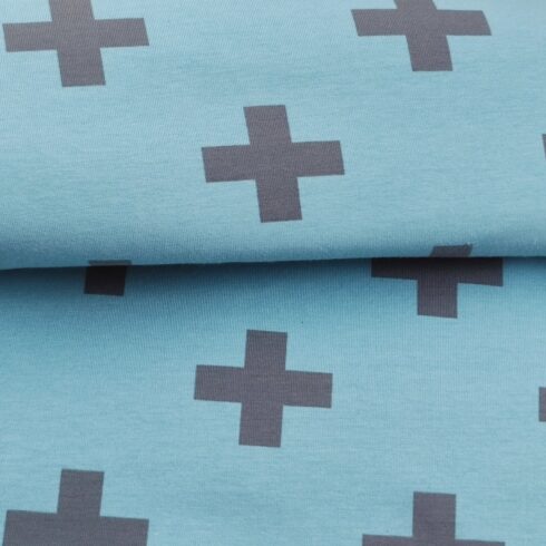 Biopamut jersey anyag világoskék kis hibával!!!