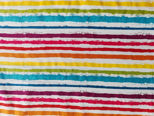 Színes csíkos finom szövésű pamutvászon, puplin