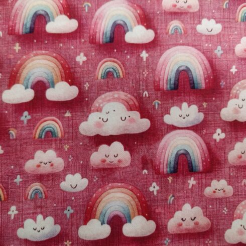 Szivárványos softshell rózsaszín