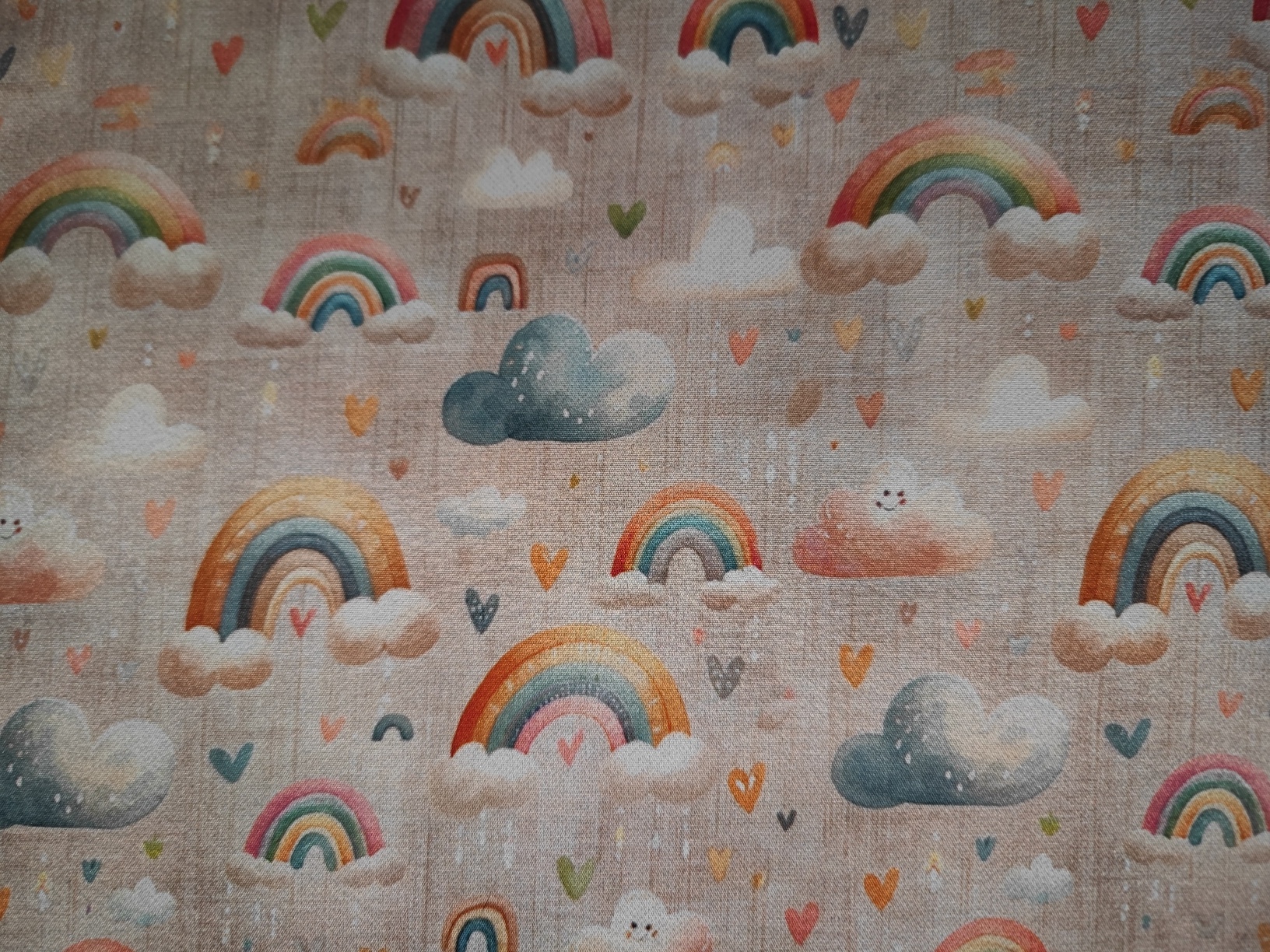 szivárványos softshell bézs színben